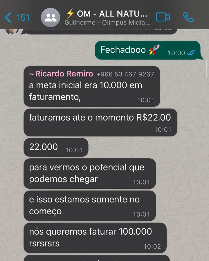 Resultado de cliente da Olimpus